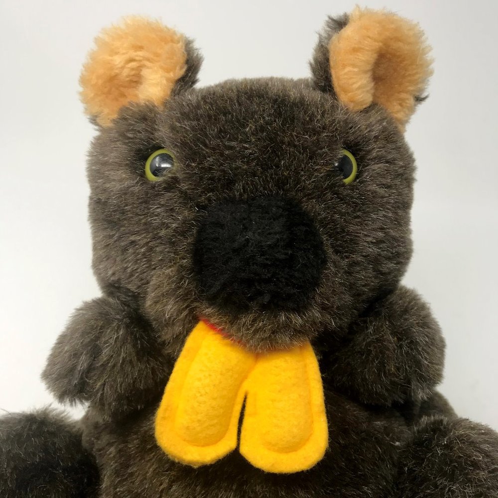 Anva International Beaver Vintage 1978 Hand Puppet Stuffed Animal Plush Toy